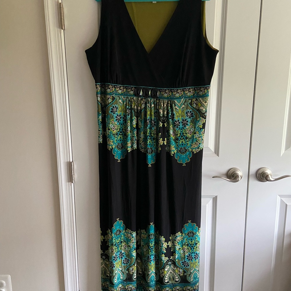 Women’s Plus BoHo Chic Long Dress, size 20 W